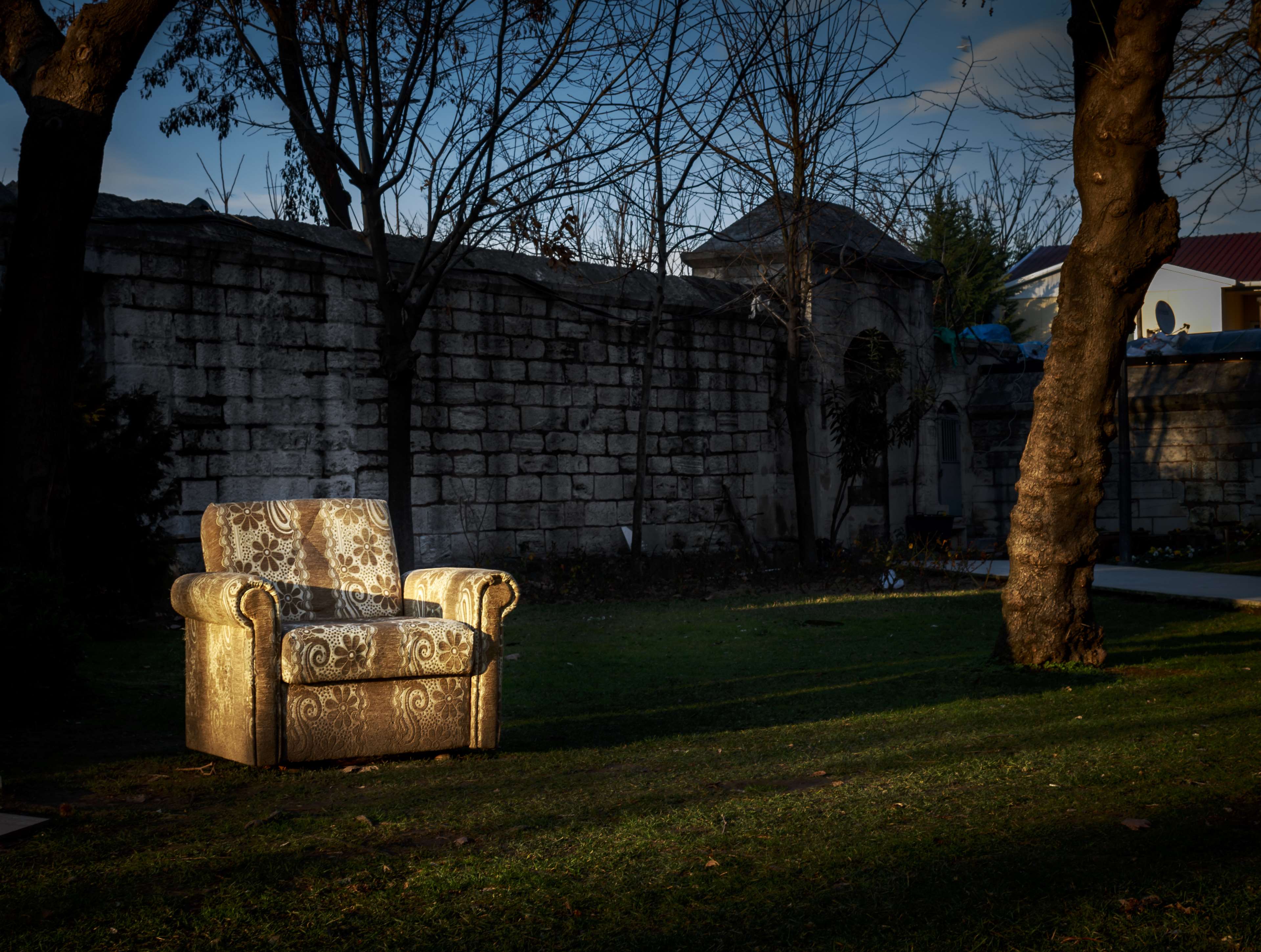 3840x2899 blue, couch, courtyard, dark, garden, green, historical, istanbul, mosque, outdoor, park, seat, sunset, tree, turkey 4k wallpaper