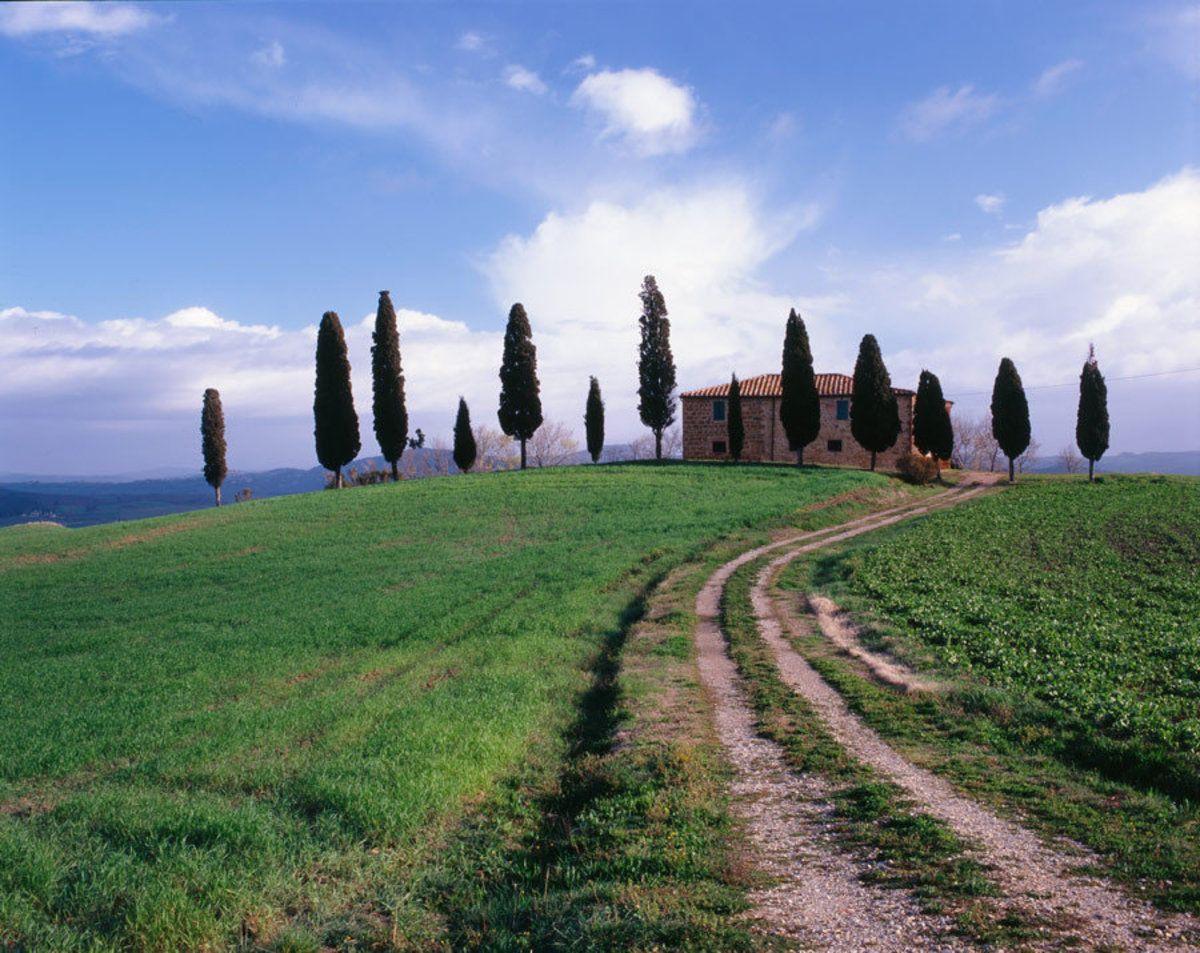 1200x953 Farm House In Tuscan Countryside Mural Leis graphy. Murals Your Way