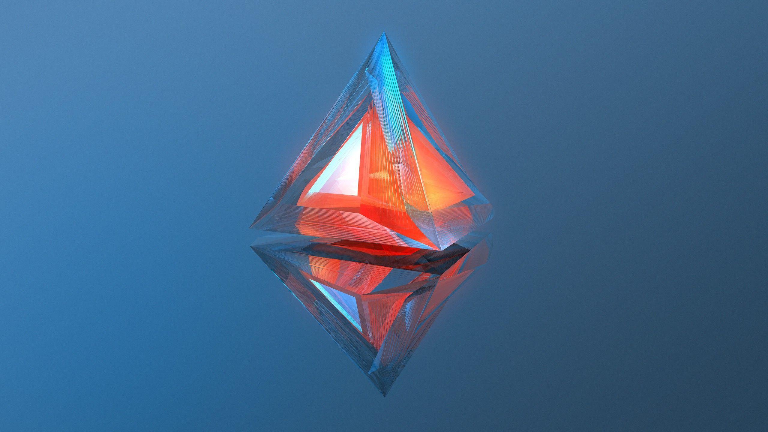 2560x1440 Geometry 3D Wallpaper