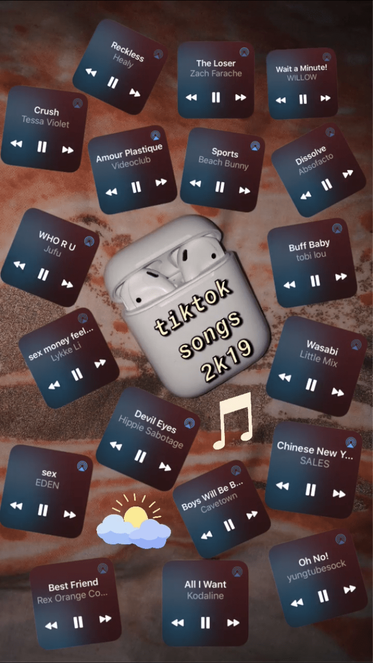 750x1334 TikTok Songs Wallpaper