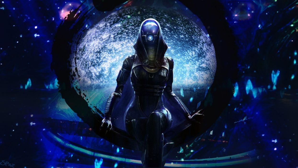 1244x700 Mass Effect Mass Effect Sci Fi Science Futuristic Alien Dark Uniform Suit Space Stars Window Blue Chair Mask Wallpaperx900