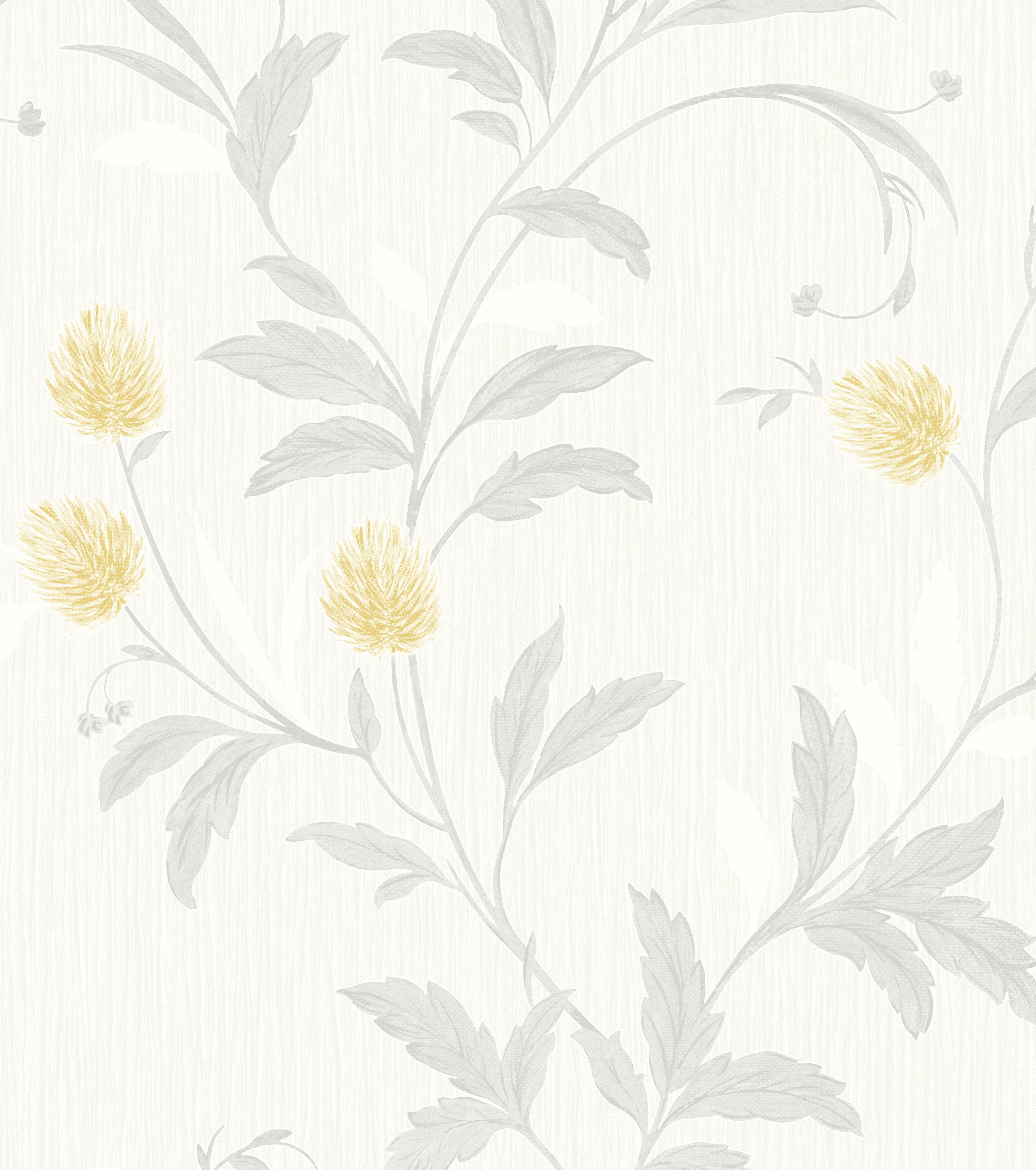 5464x6169 Yellow And White Wallpaper