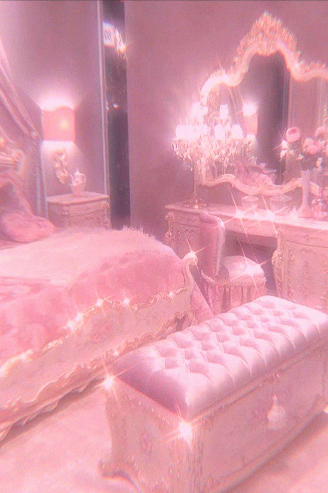 1080x1620 Cute Pink Bedroom Background