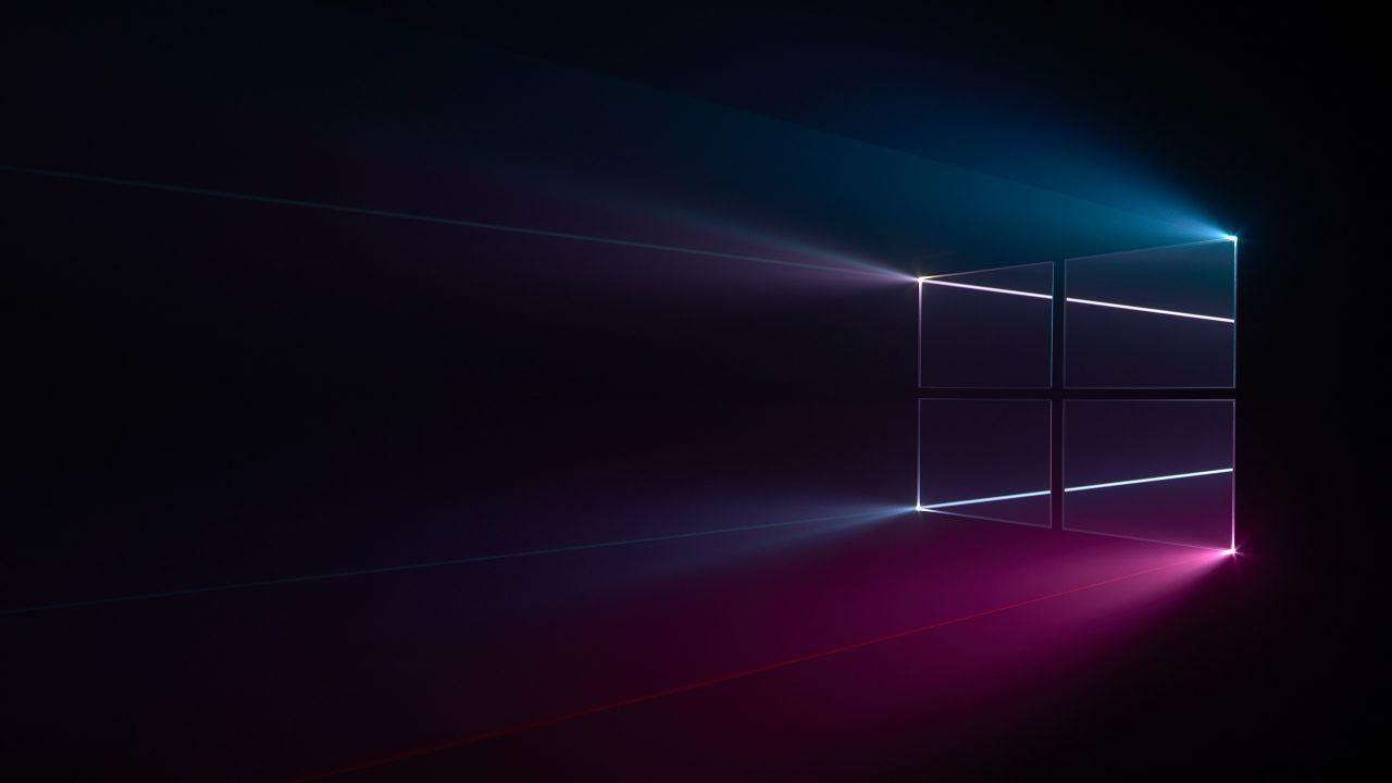 1280x720 Black Windows 10 HD Wallpaper