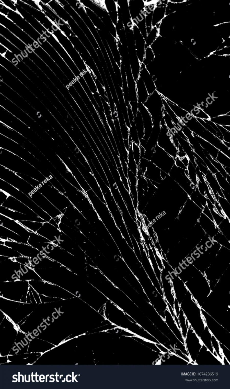 White cracks on black glass background broken abstract glass holes  concept of breaking window or smartphone screen Stock Photo  Alamy