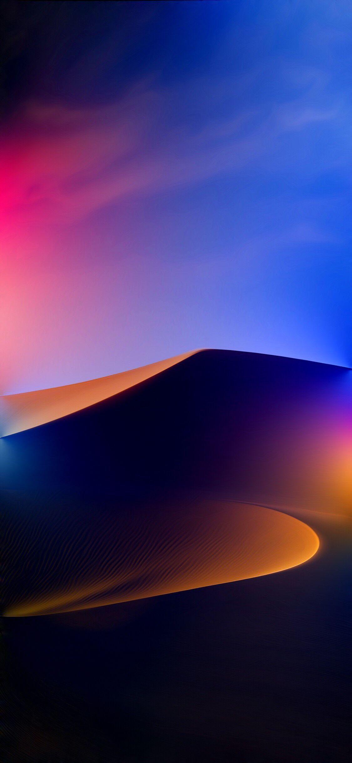 1125x2436 A sunsetting sand dune. Landscape wallpaper, Abstract art wallpaper, Beautiful wallpaper