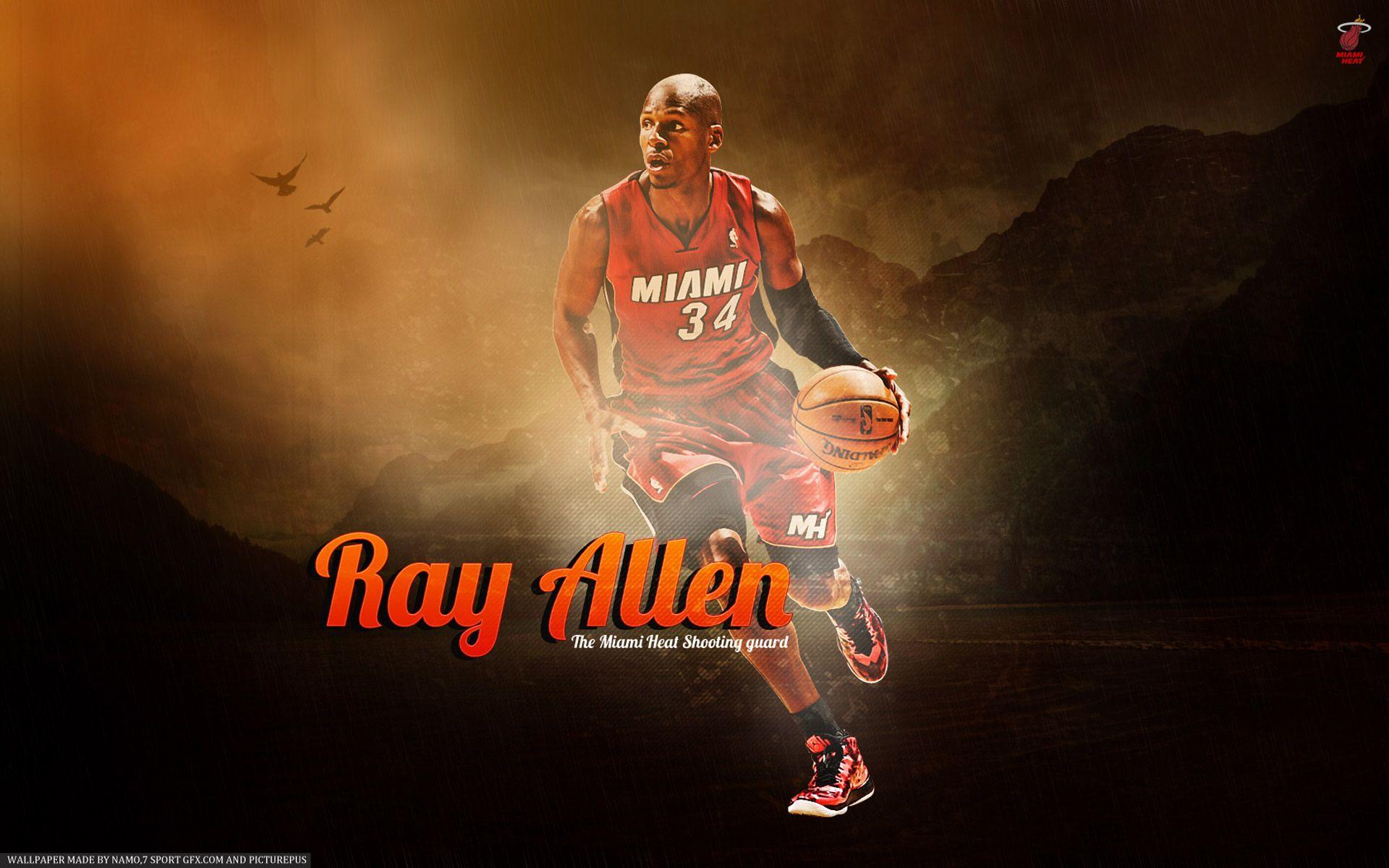 1920x1200 Ray Allen Miami Heat Wallpaper Allen HD Wallpaper
