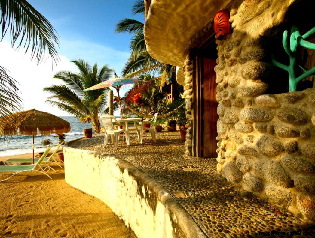 1048x794 Morning Beach HD Wallpaper