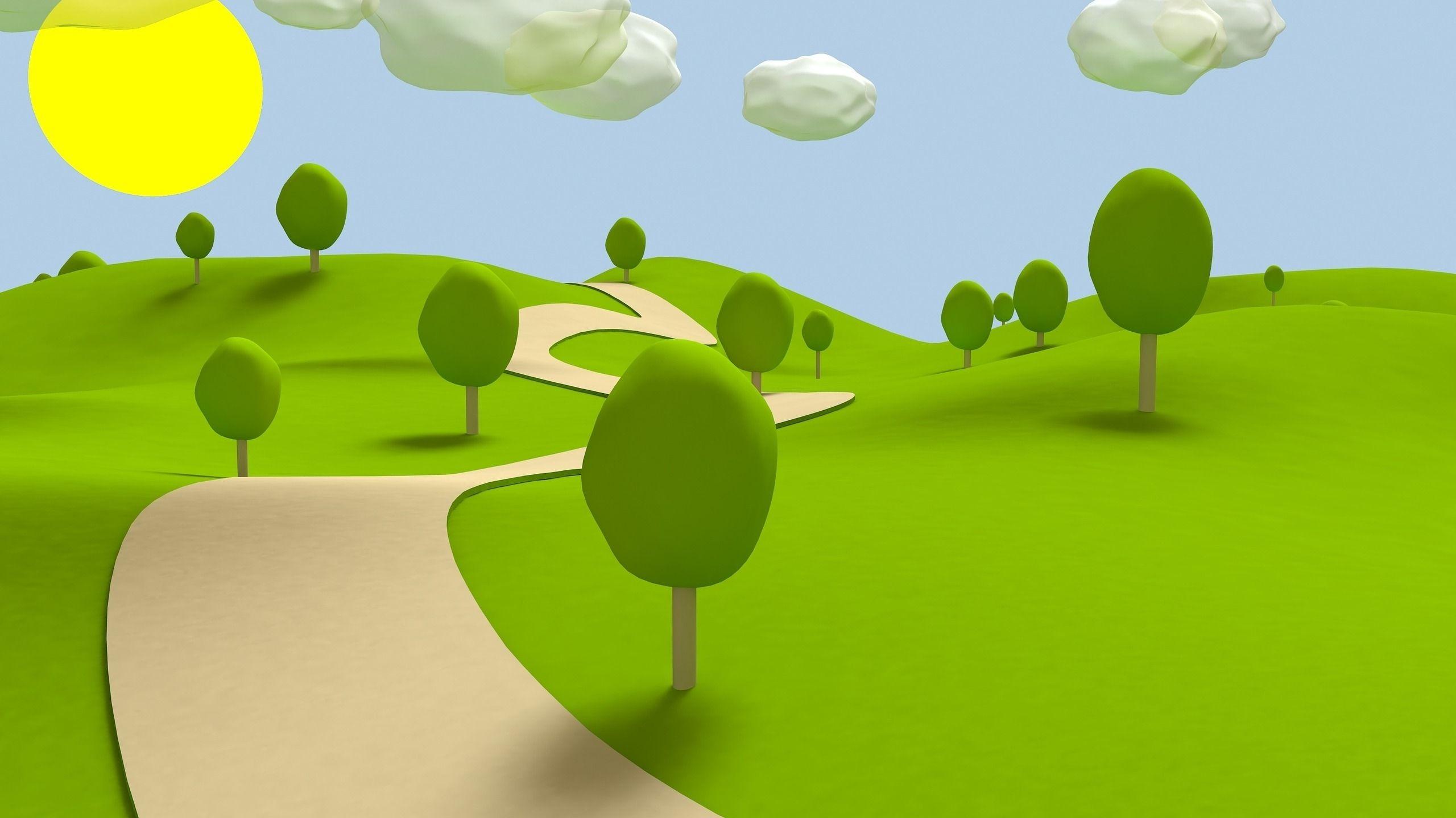2560x1440 Green Cartoon Wallpaper. Green Wallpaper, Pink Green Wallpaper and Green Floral Wallpaper