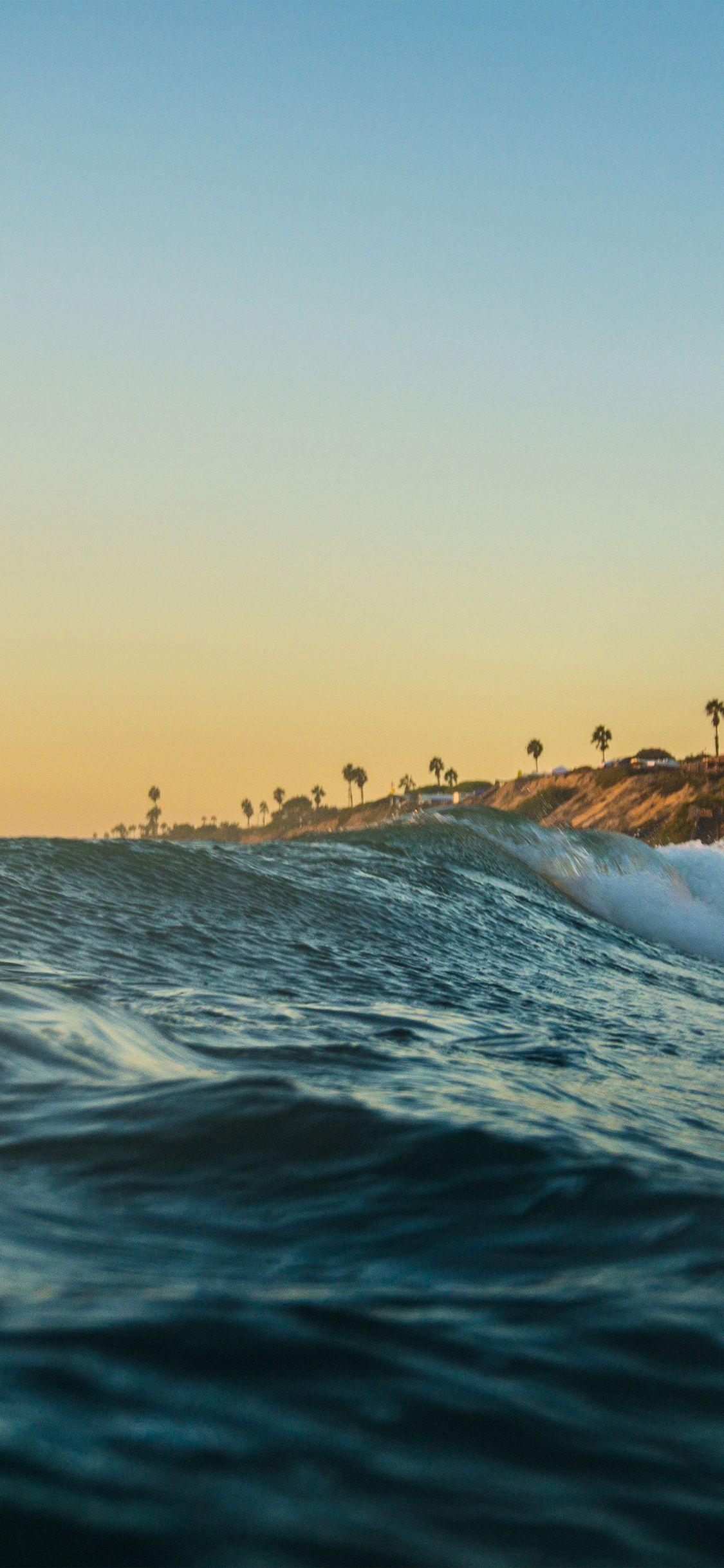 1125x2436 Sea Wave Beach Vacation Summer Wallpaper