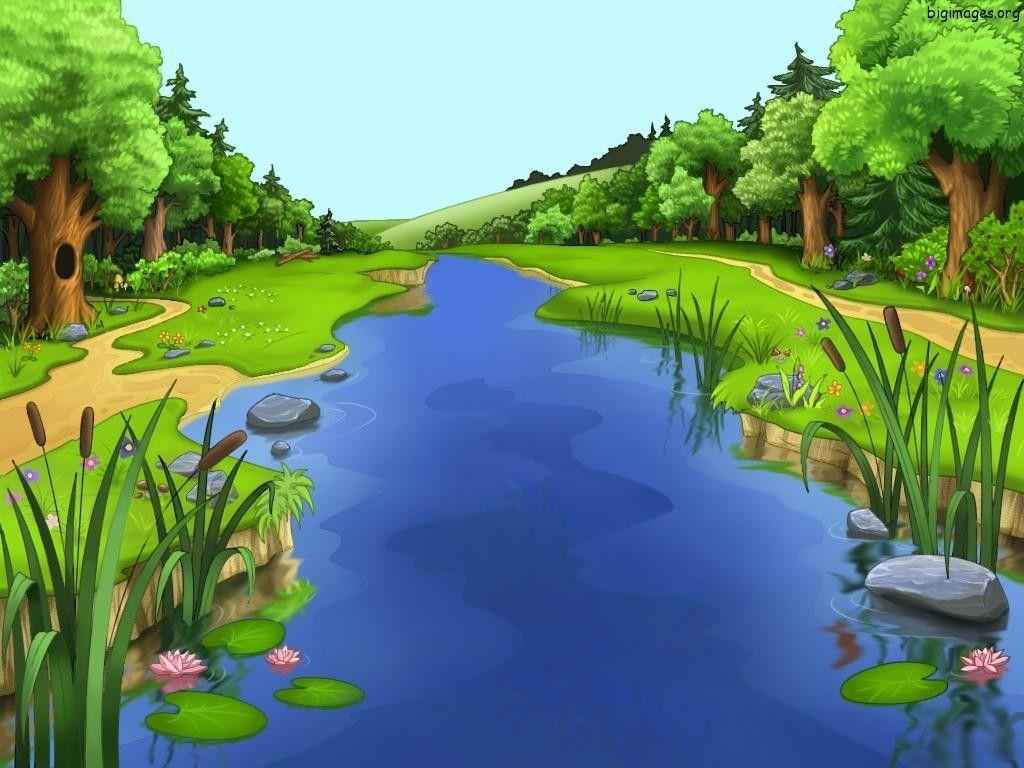 1024x768 Wallsave manager. Wallpaper. Water background, Scenery, Cartoon background