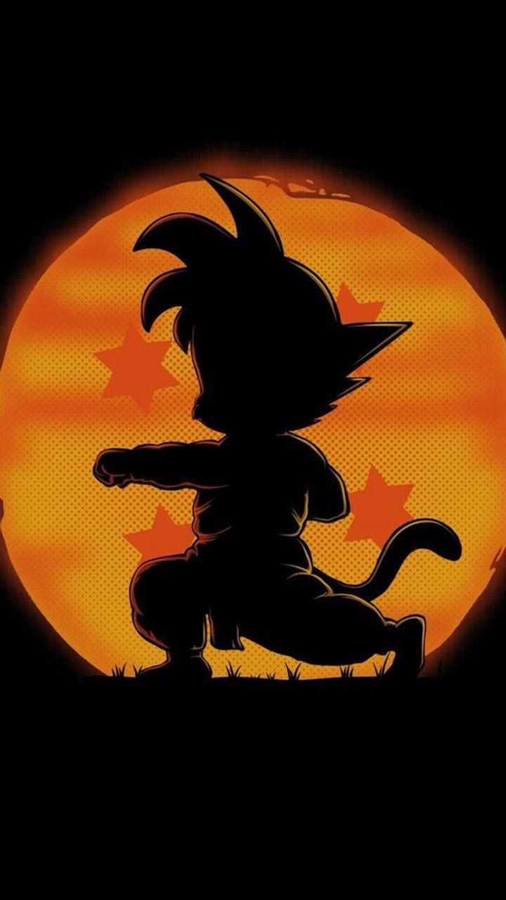 720x1280 goku silhouette wallpaper. Dragon ball painting, Dragon ball super manga, Anime dragon ball super