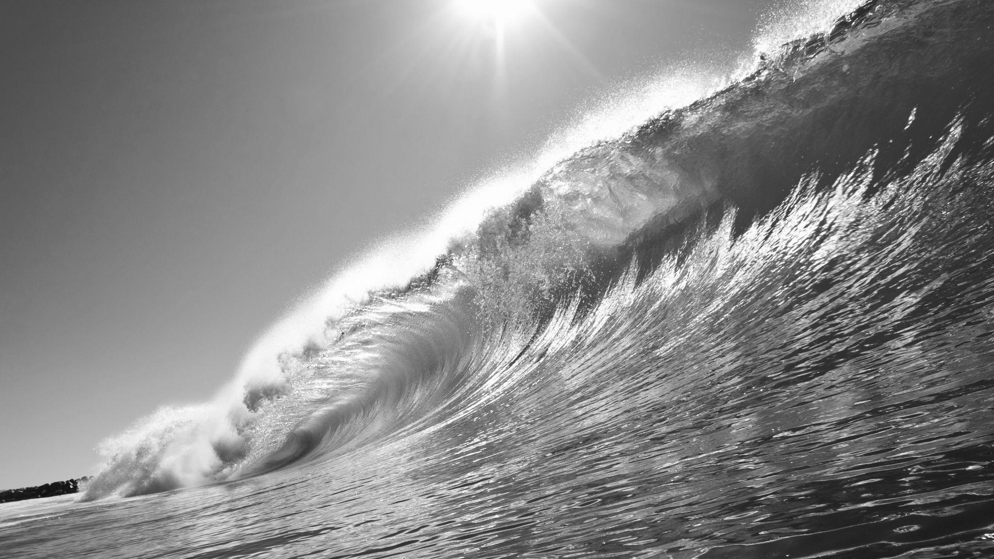 Black and White Wave Wallpapers - Top Free Black and White Wave Backgrounds - WallpaperAccess