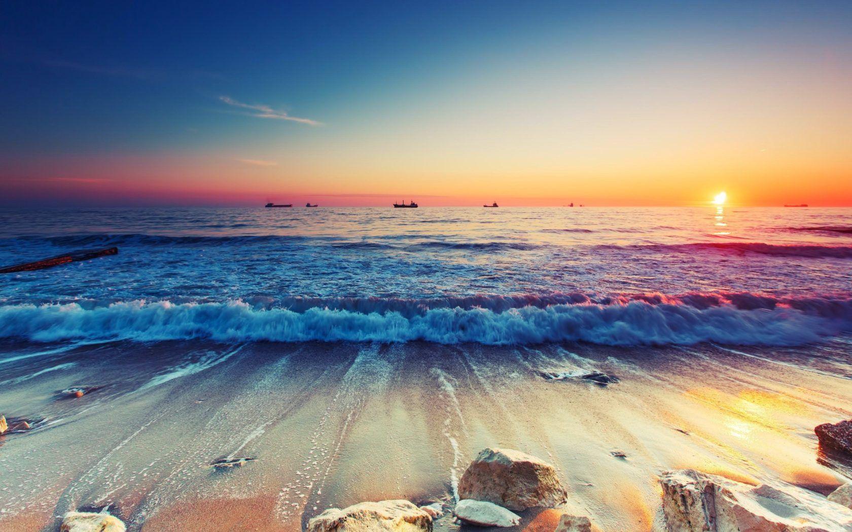 1680x1050 Best Desktop Wallpaper 4K Beach Sunset .