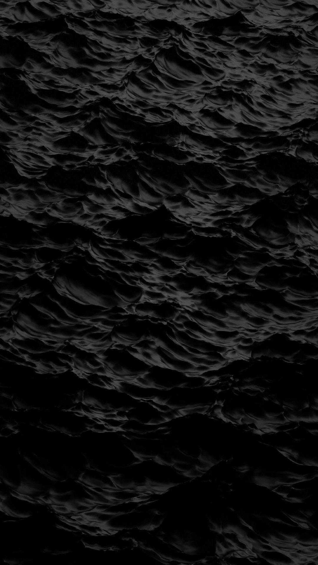 1080x1920 iPhone Wallpaper Black Waves