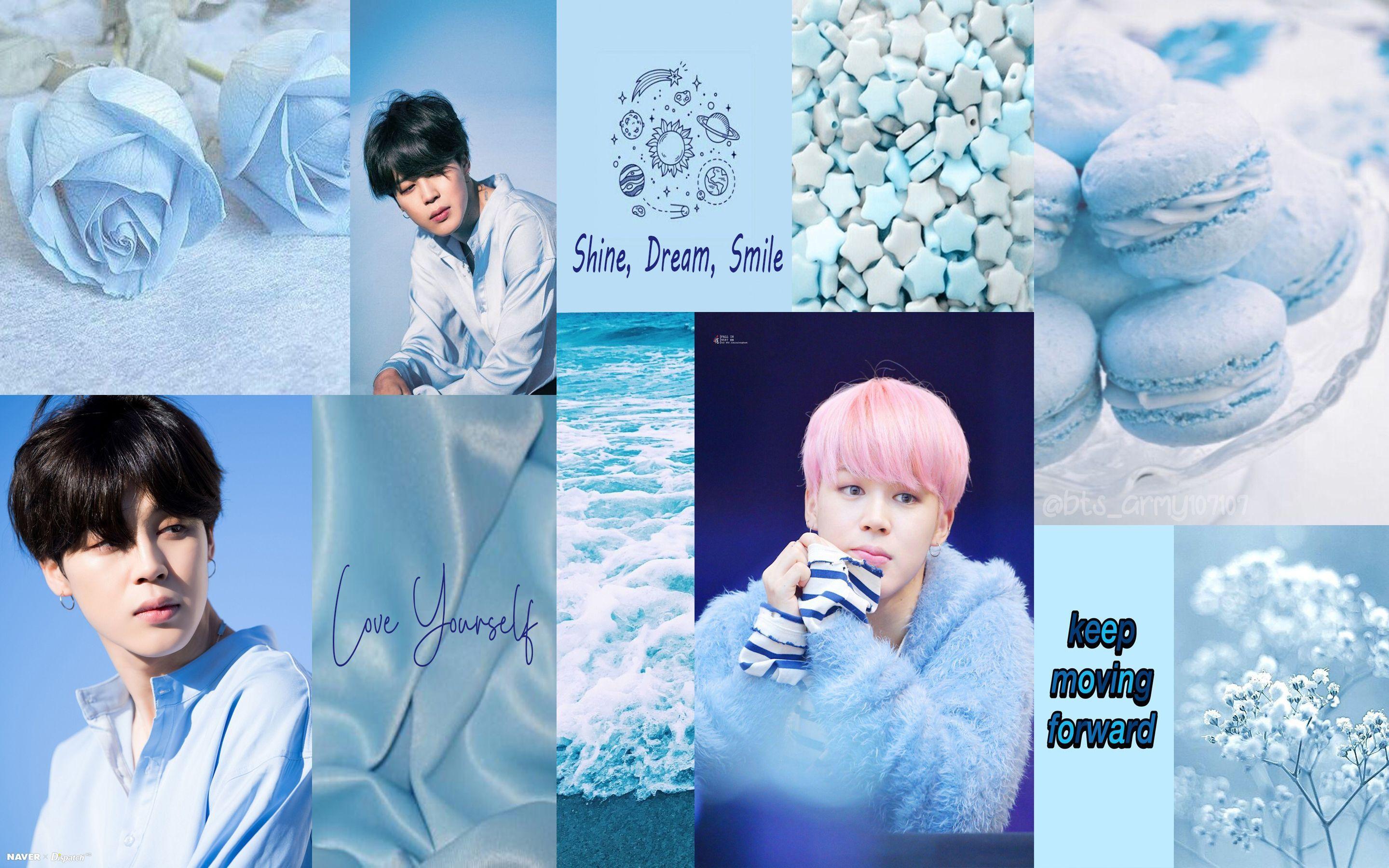 Blue Aesthetic BTS Desktop Wallpapers - Top Free Blue Aesthetic BTS