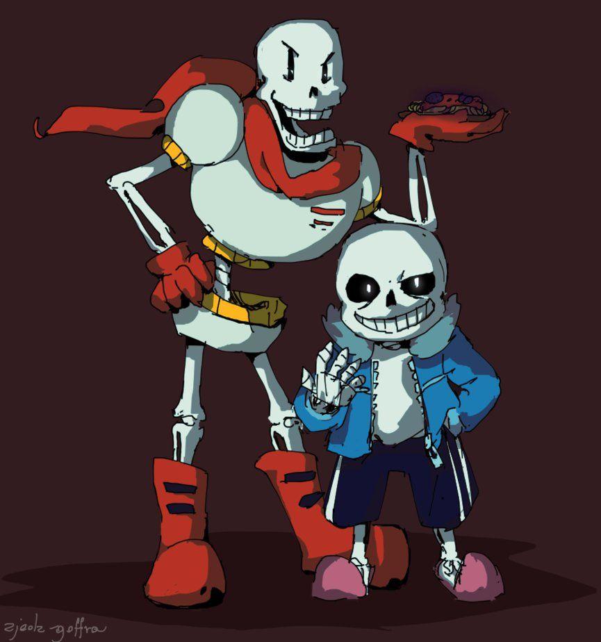 865x924 Sans and Papyrus Wallpaper