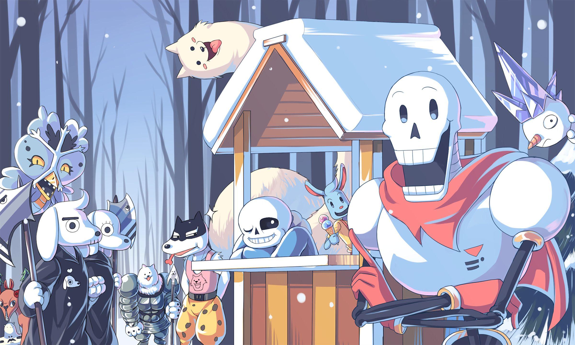 2400x1440 Undertale Papyrus Wallpaper background picture