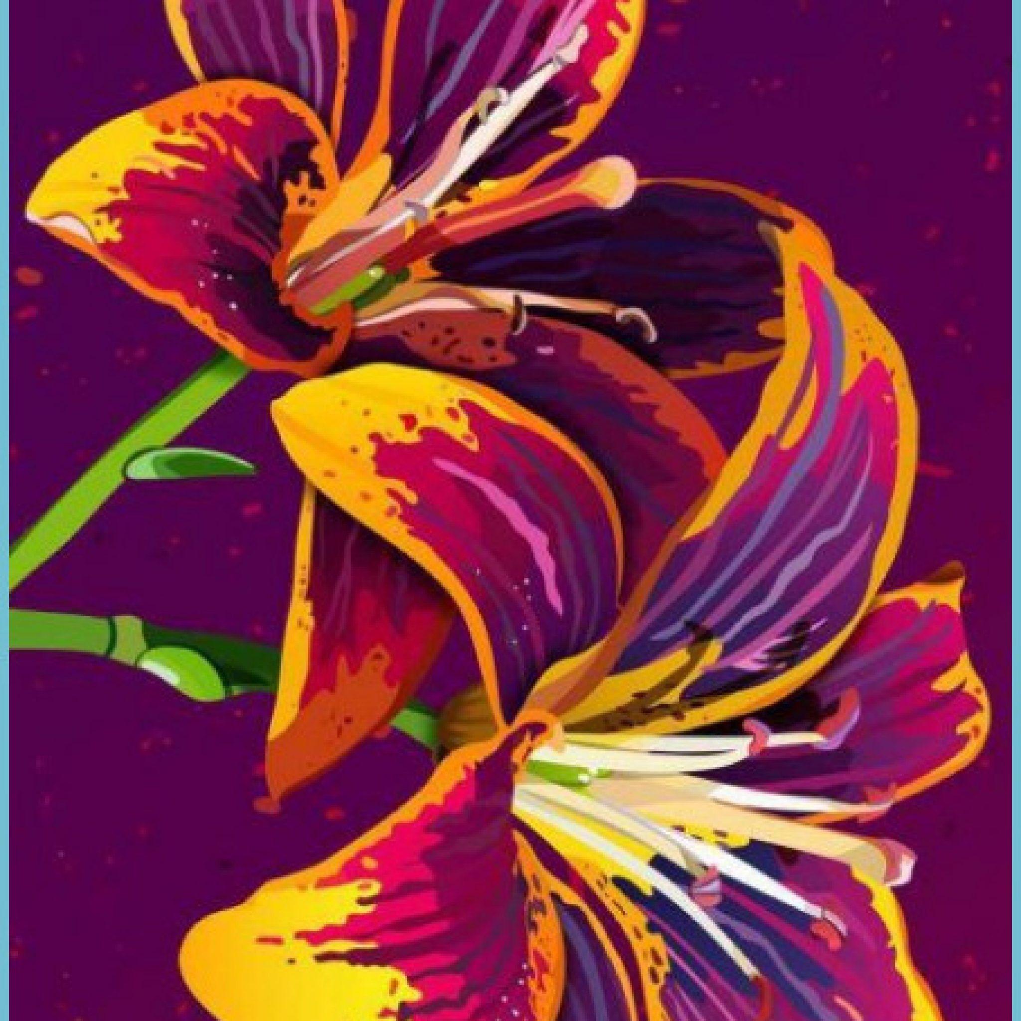 Flower Art iPhone Wallpapers Top Free Flower Art iPhone Backgrounds