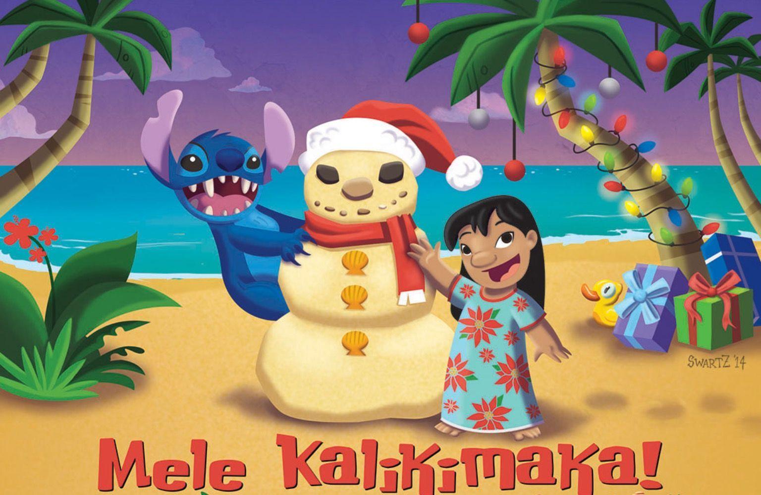 1536x999 Christmas with Lilo & Stitch. Hawaii christmas, Hawaiian christmas, Merry little christmas