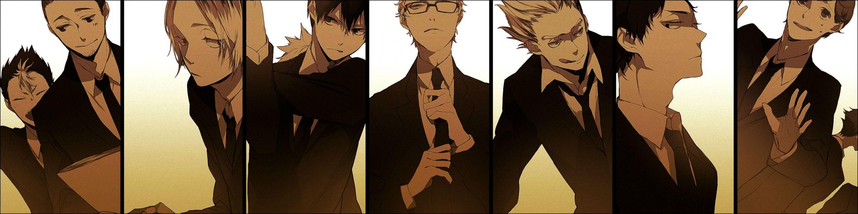 2803x700 Haikyuu!! Kozume Kenma Kageyama Tobio Azumane Asahi Nishinoya Yuu wallpaperx900