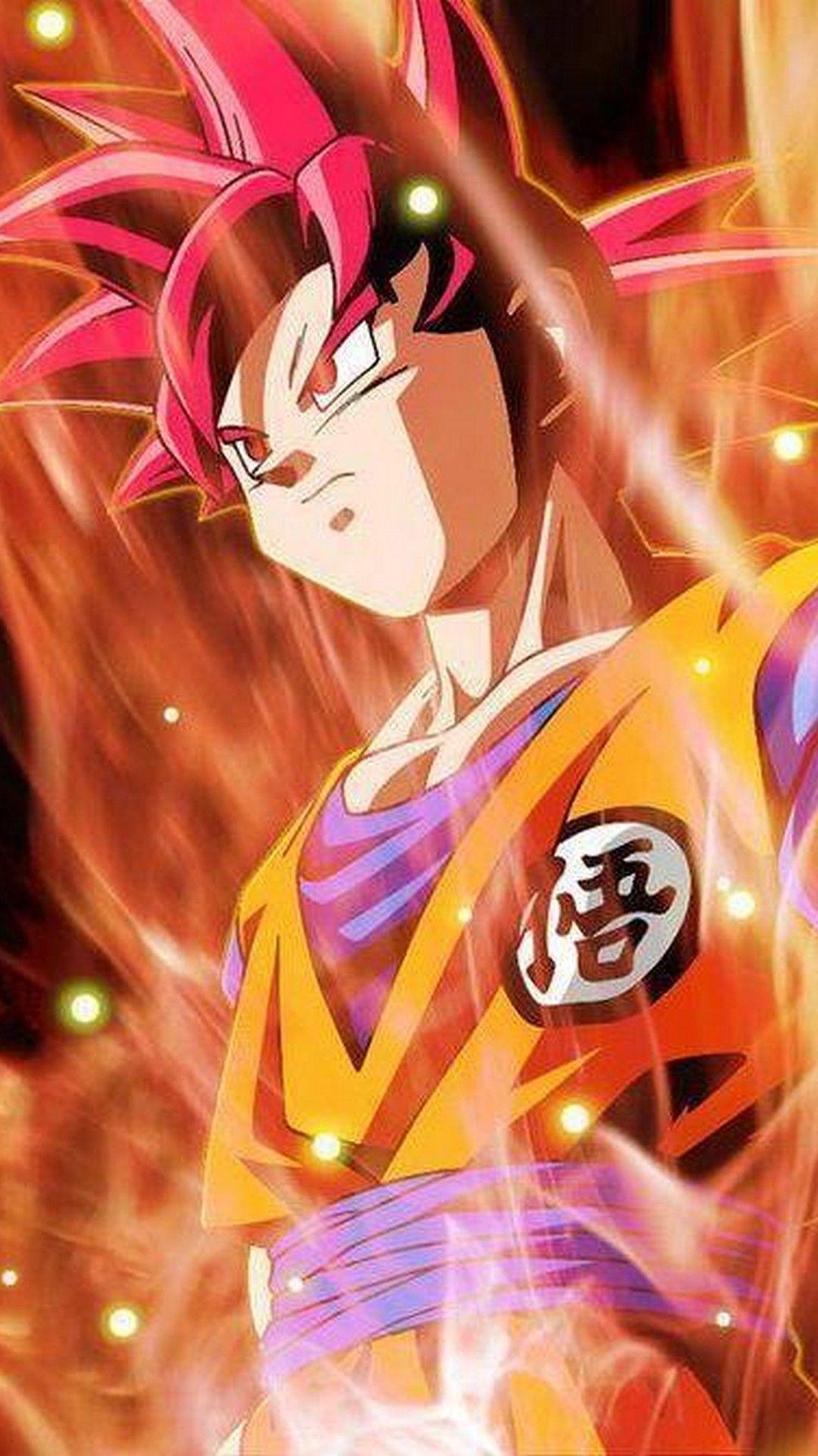 1080x1920 Wallpaper Goku Super Saiyan God Android Wallpaper
