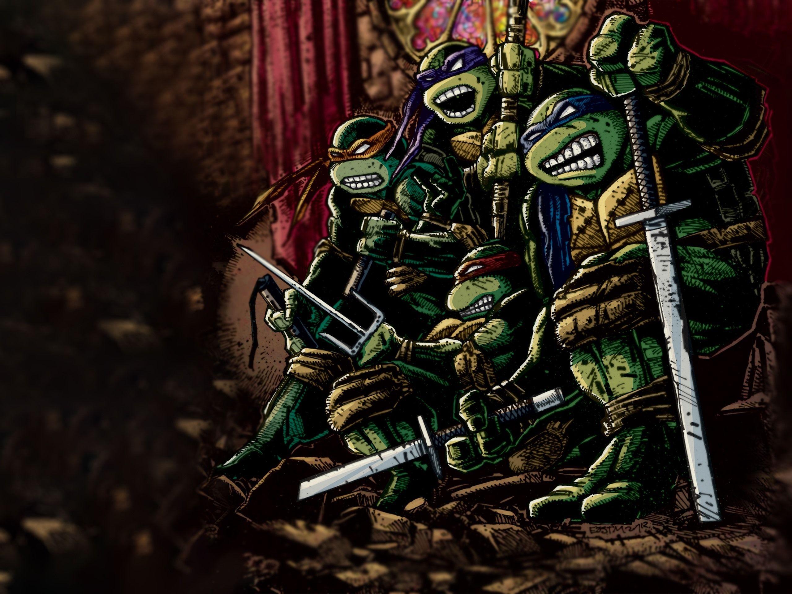 2560x1920 Wallpaper Teenage Mutant Ninja Turtles, classic anime, art picture 2880x1800 HD Picture, Image