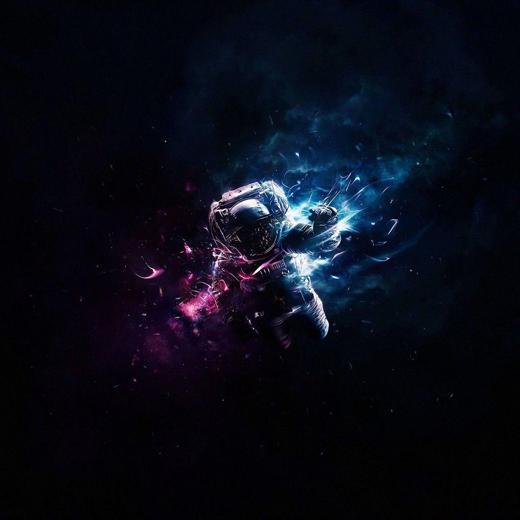 1024x1024 Astronaut Space Screensaver Anime Wallpaper