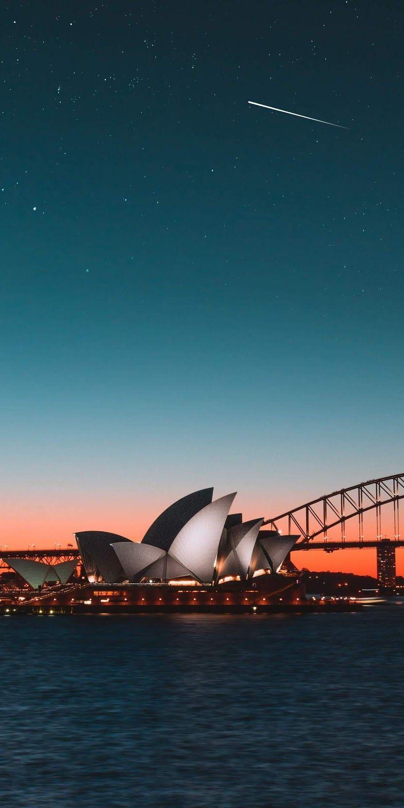 800x1600 Shooting star at Opera Sydney #wallpaper #iphone #android #background #followme. Australia travel, Australia wallpaper, World photography