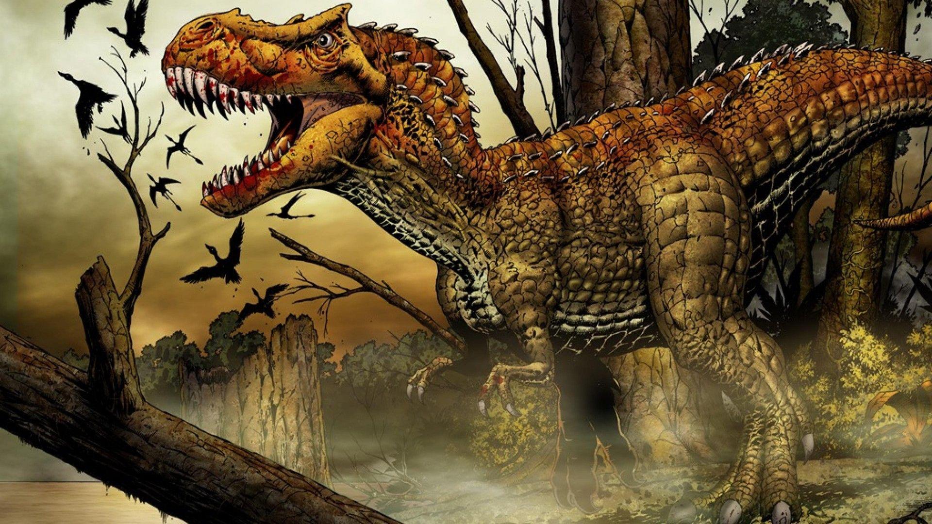 1920x1080 T Rex Dinossauro Animal Dinosaurs Ultra 3840x2160 HD Wallpaper :