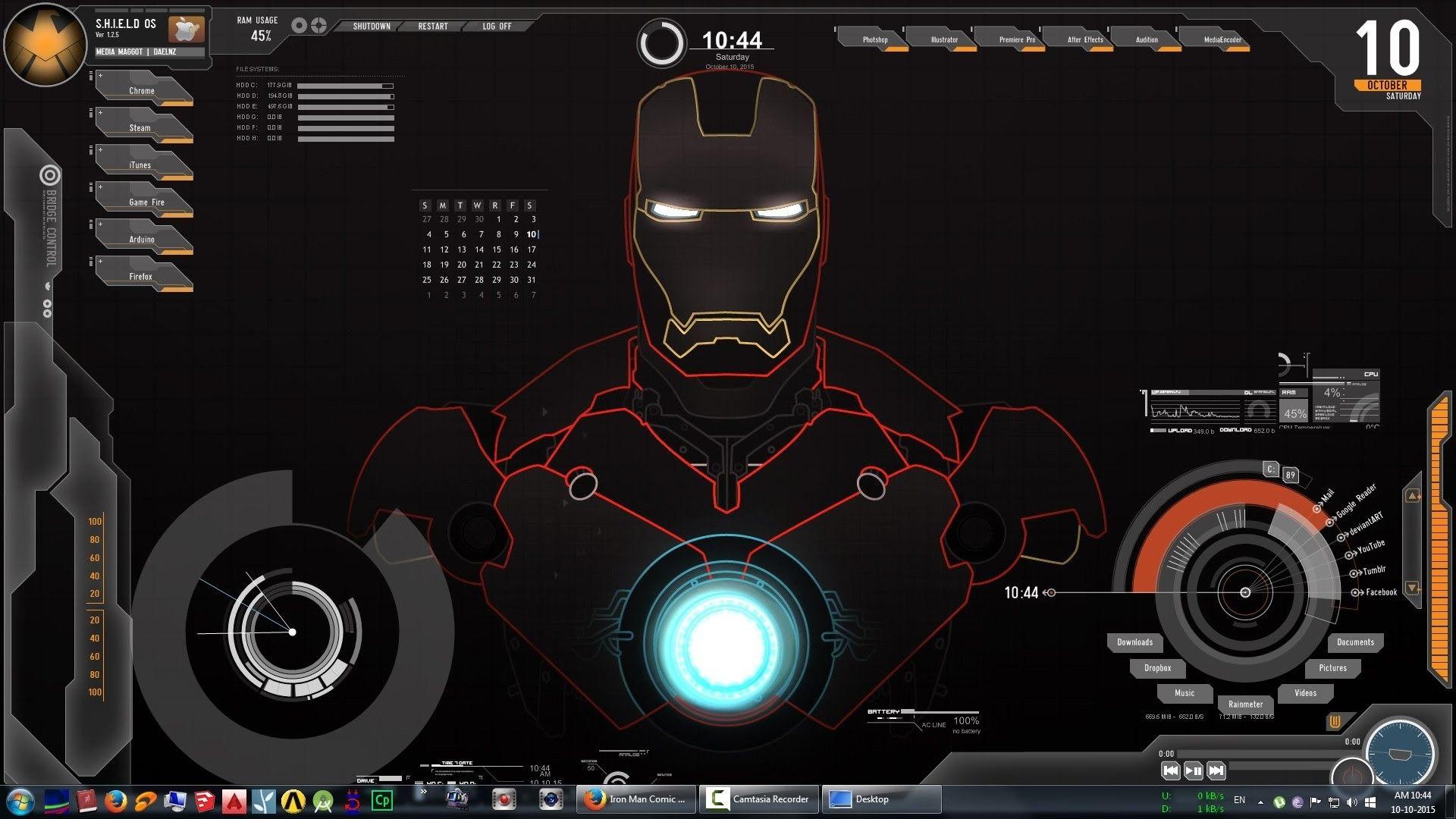 1920x1080 Iron Man Jarvis Live Wallpaper For PC