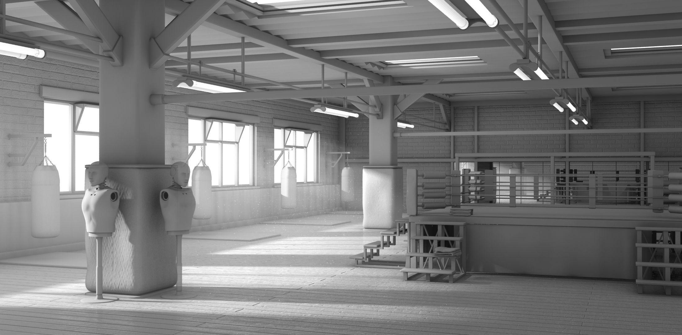 2200x1080 Boxing Gym Wallpaper
