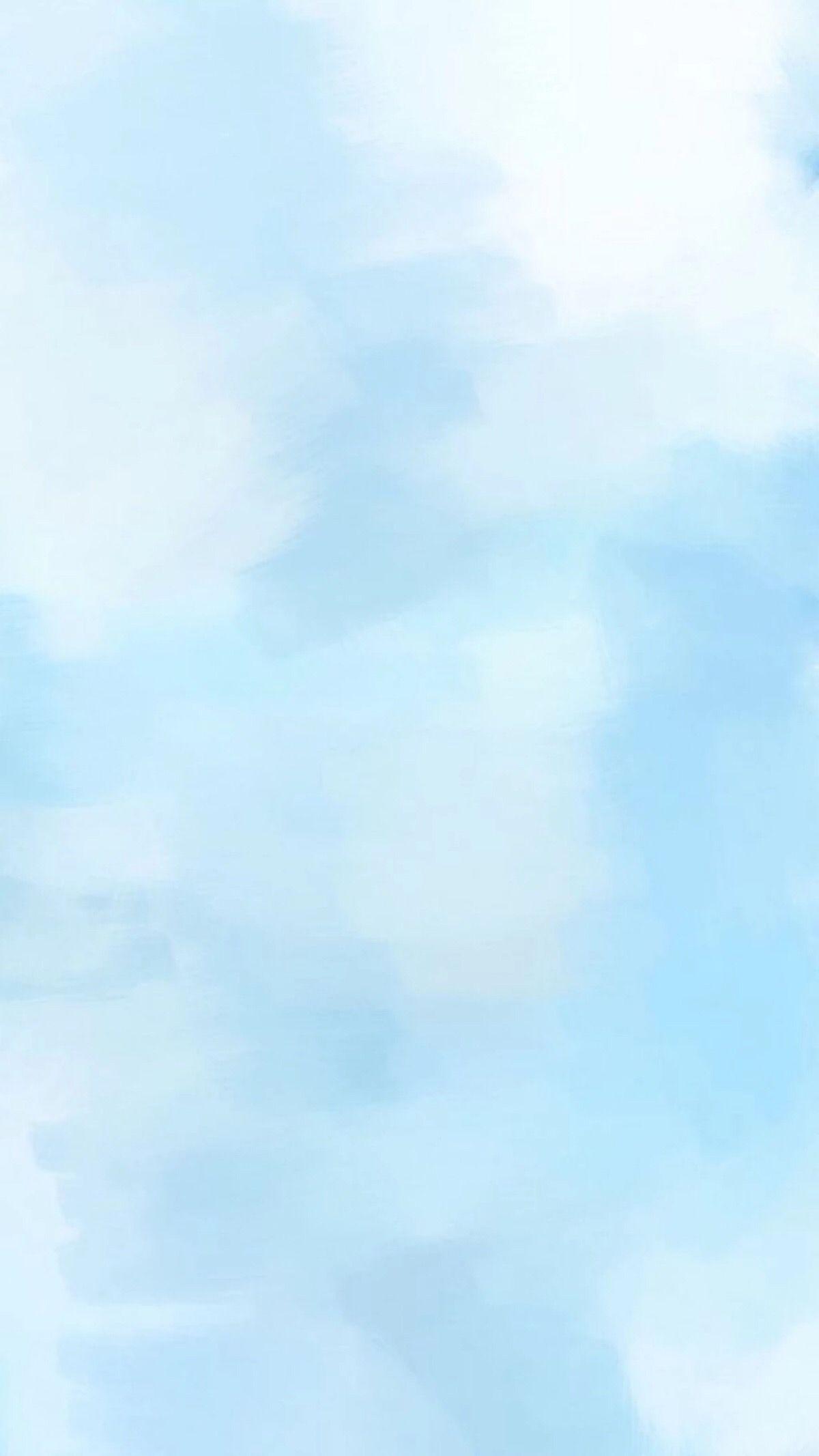 1200x2133 iPhone Cute Pastel Blue Wallpaper