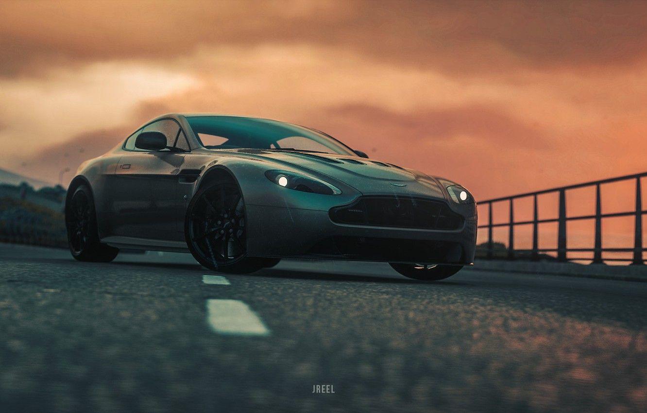 1332x850 Wallpaper Aston Martin, Auto, Machine, Rendering, The front, Aston Martin Vantage, DRIVECLUB, Game Art, Environments, Transport & Vehicles, JREEL, Aston Martin V By JREEL, Aston Martin V12 Vantage S, SUMMER VANTAGE image