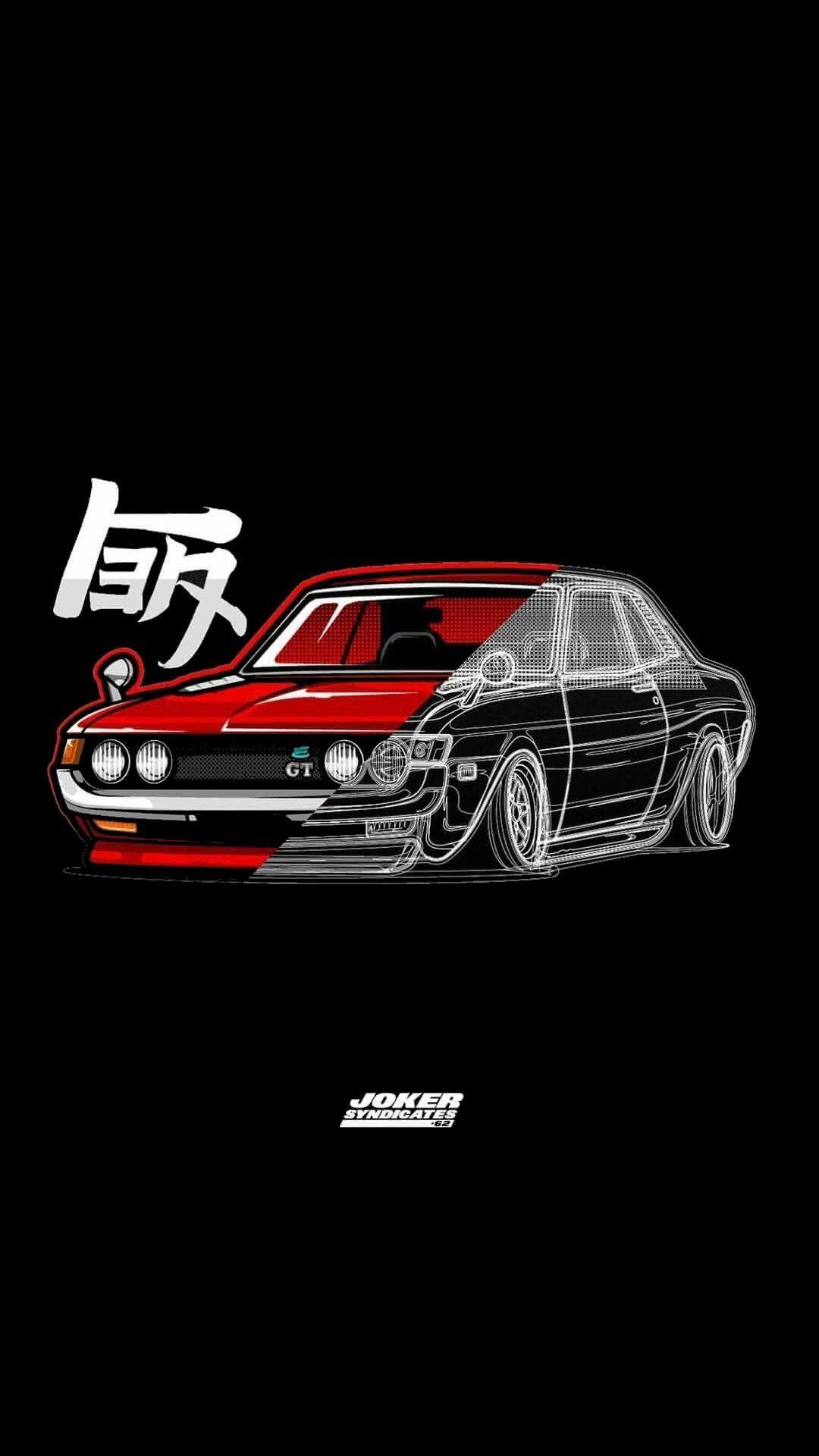 1080x1920 Jdm Car Art Wallpaper