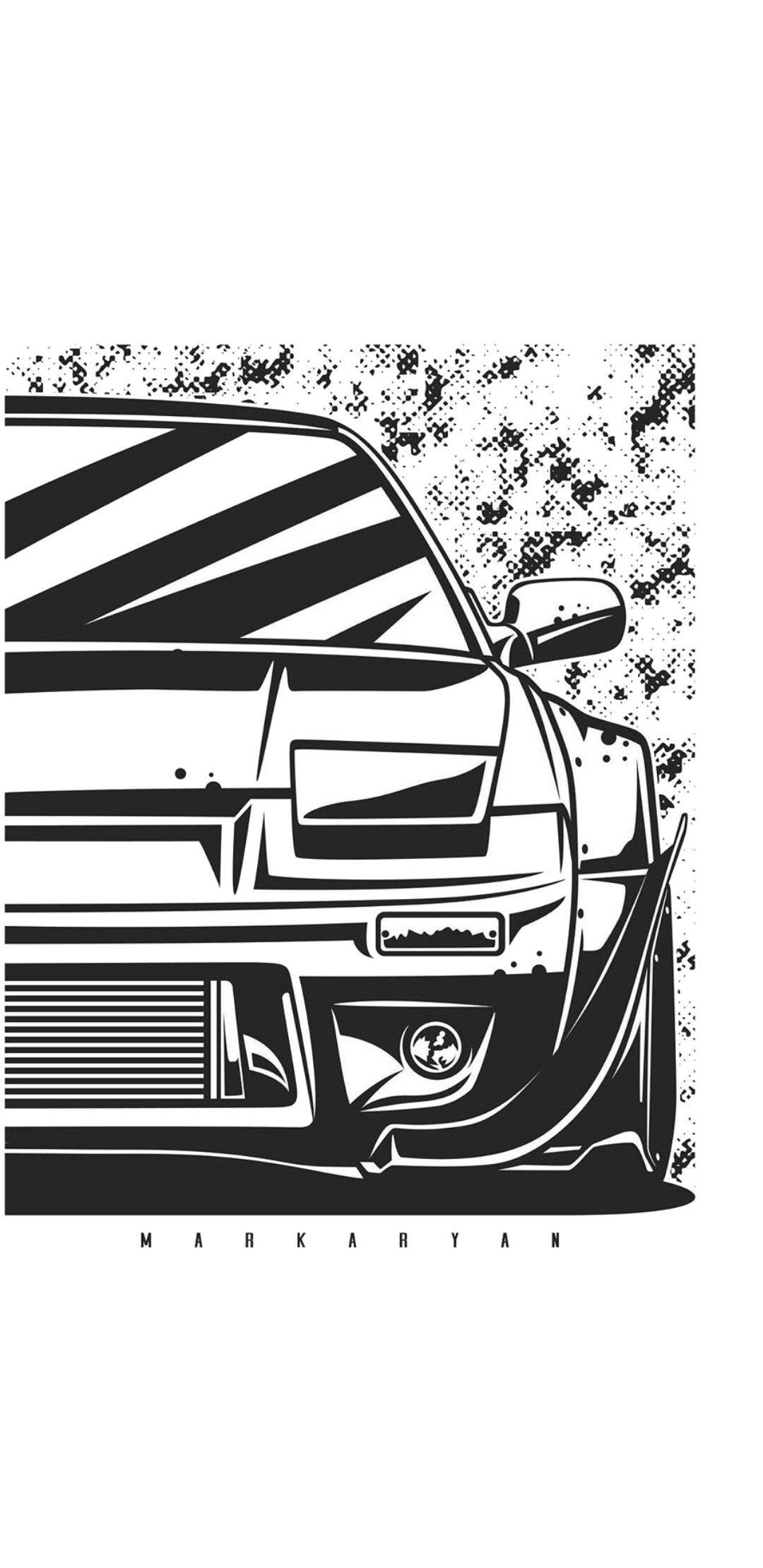 1080x2220 JDM Wallpaper. Cool car drawings, Car artwork, Sports car wallpaper