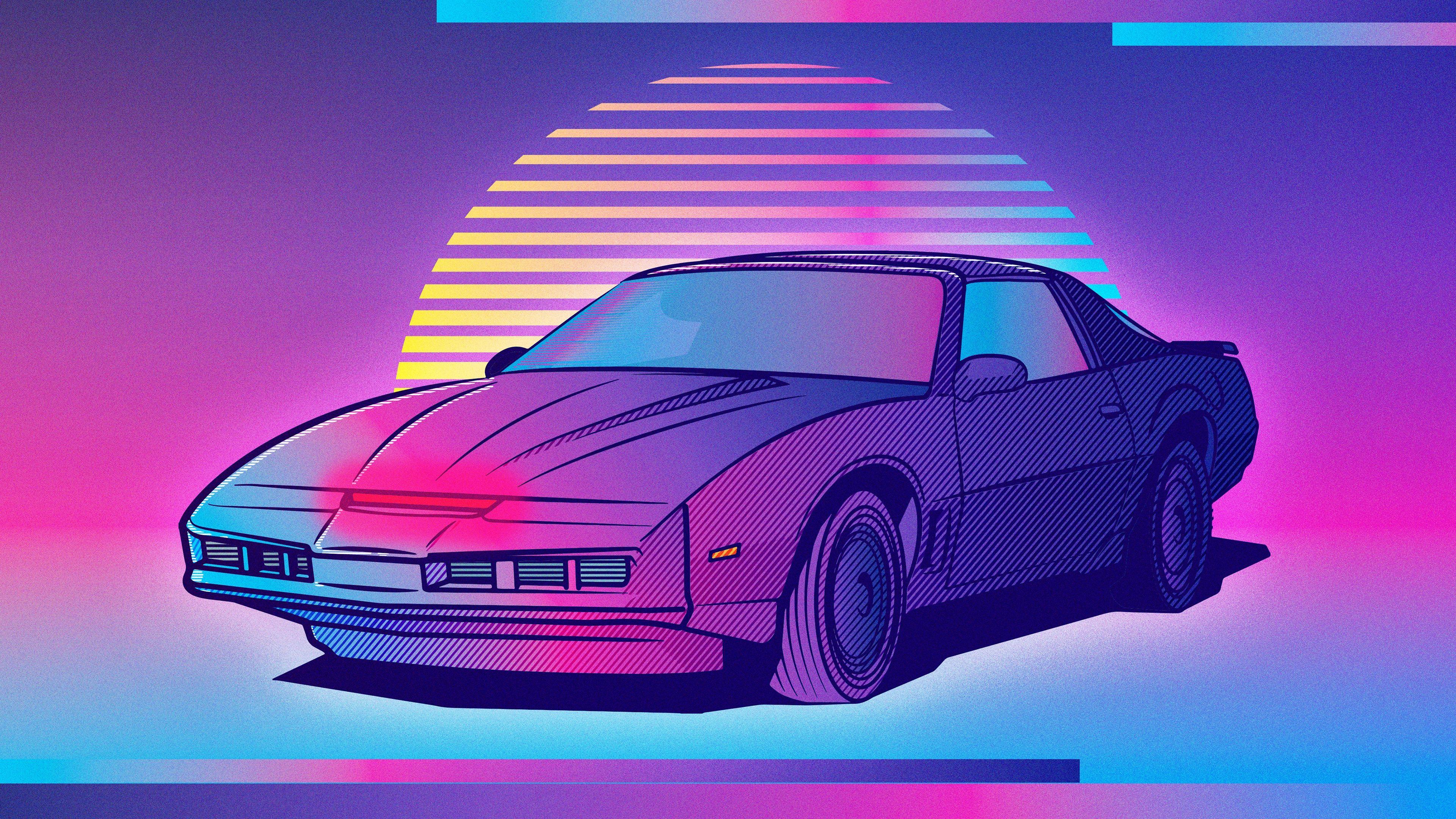 3840x2160 Digital Art Car .