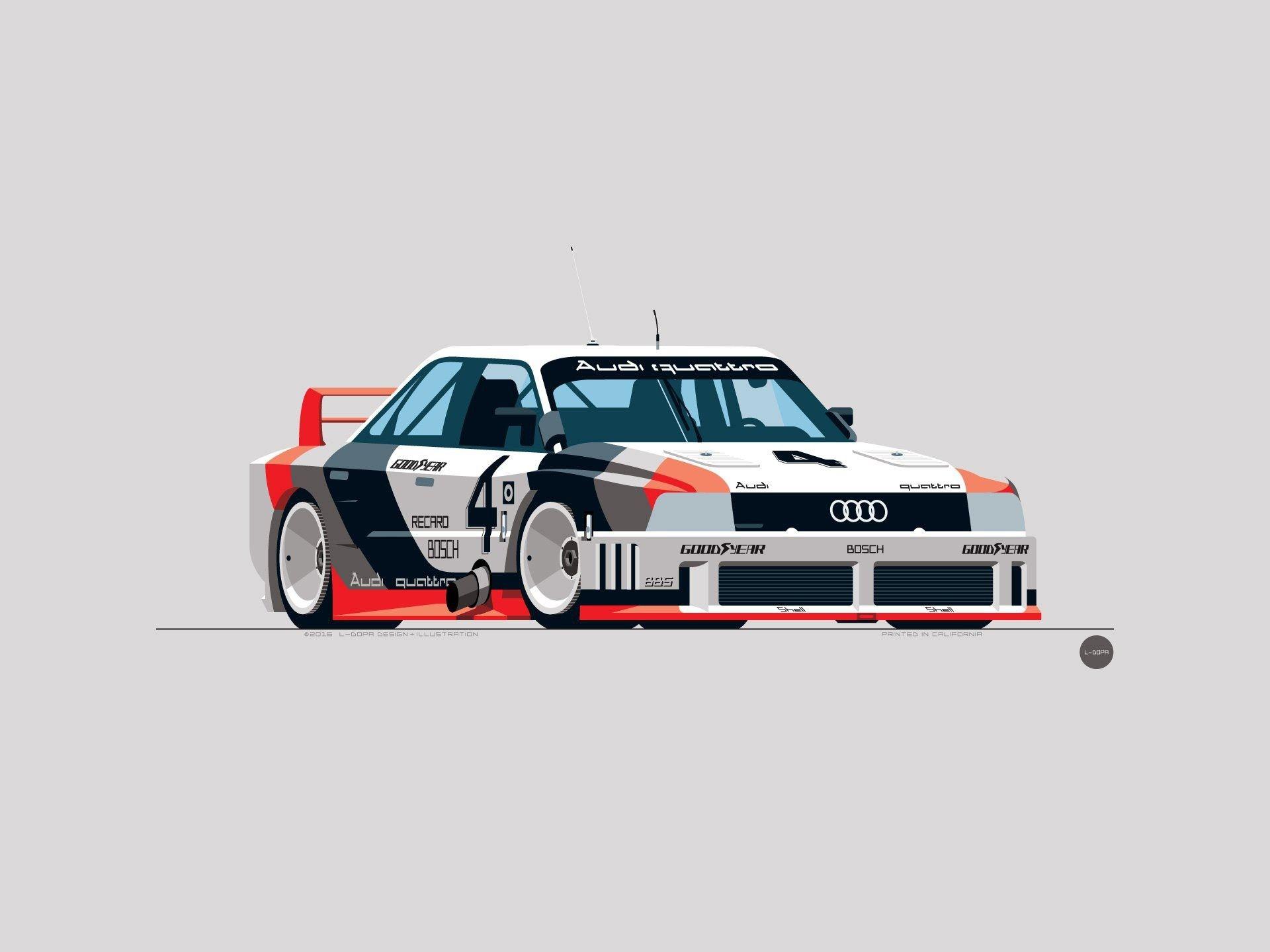 1920x1440 Wallpaper Audi race car, art design 2560x1440 QHD Picture, Image