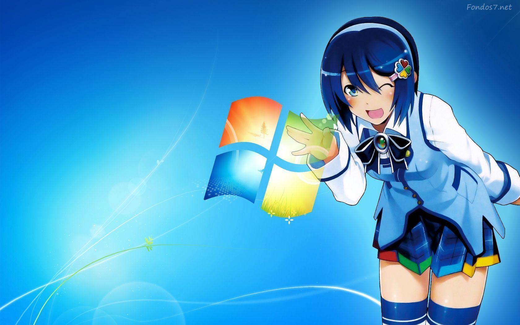 1680x1050 Windows 7 Anime Wallpaper