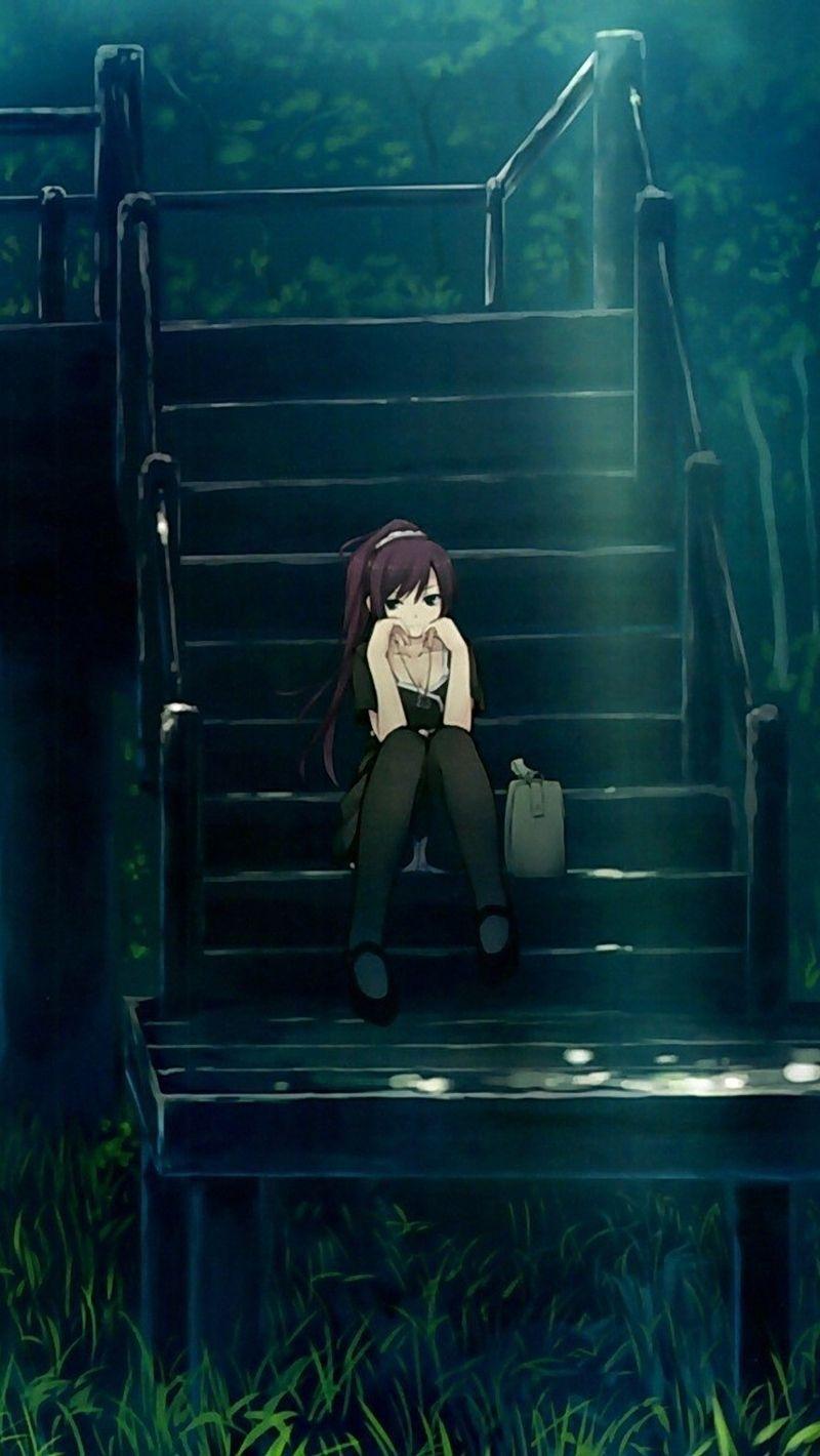 800x1420 Anime Depression Girls Hình nền