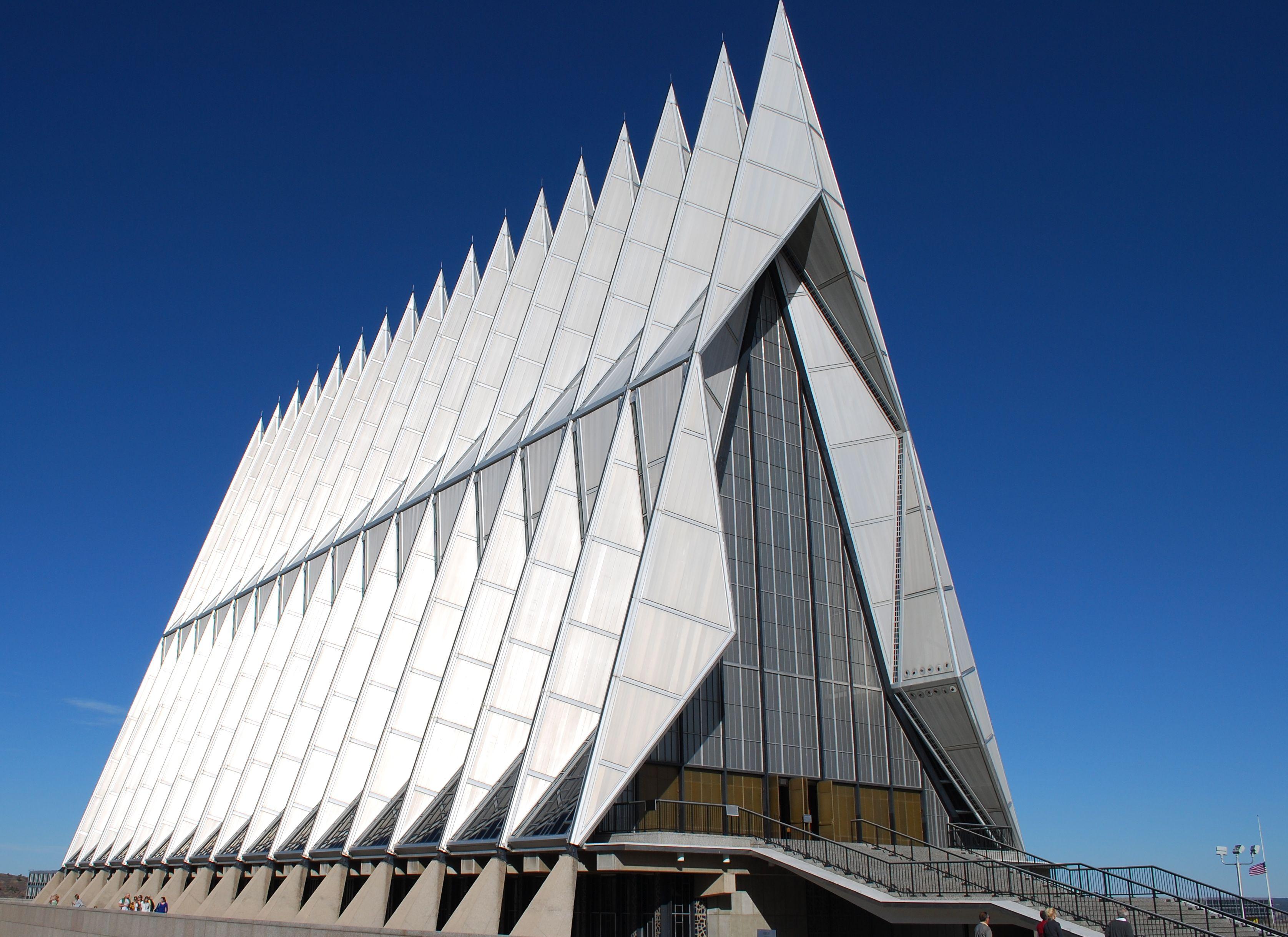 3351x2439 Architecture USA chapel air force art deco usafa wallpaperx2439