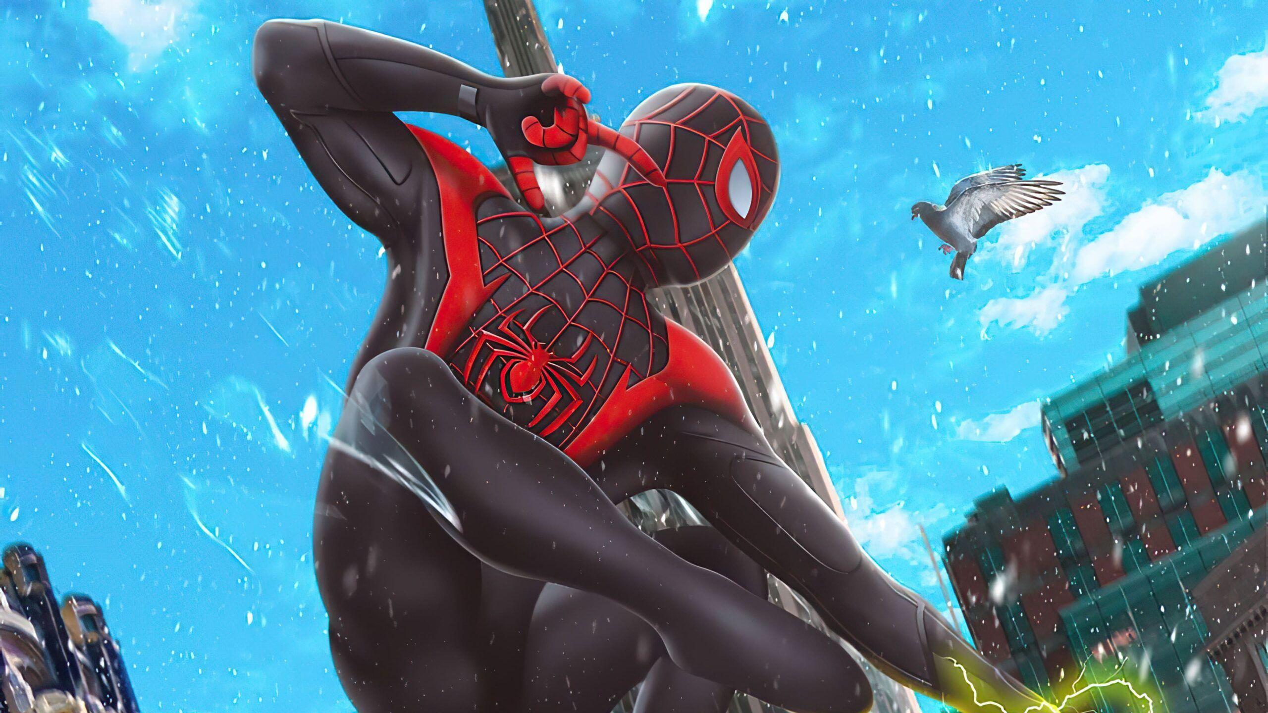 2560x1440 Spider Man Miles Morales Computer Wallpaper