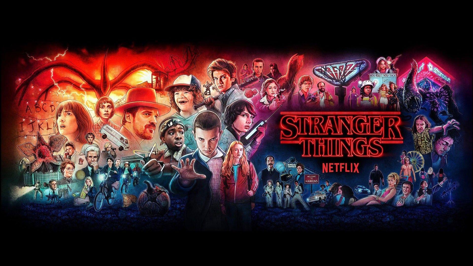 1920x1080 Stranger Things All Season Characters HD Stranger Things Wallpaper
