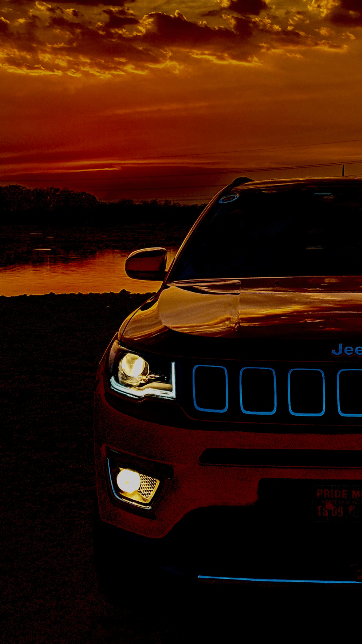 1242x2208 iPhone Jeep Compass Wallpaper HD