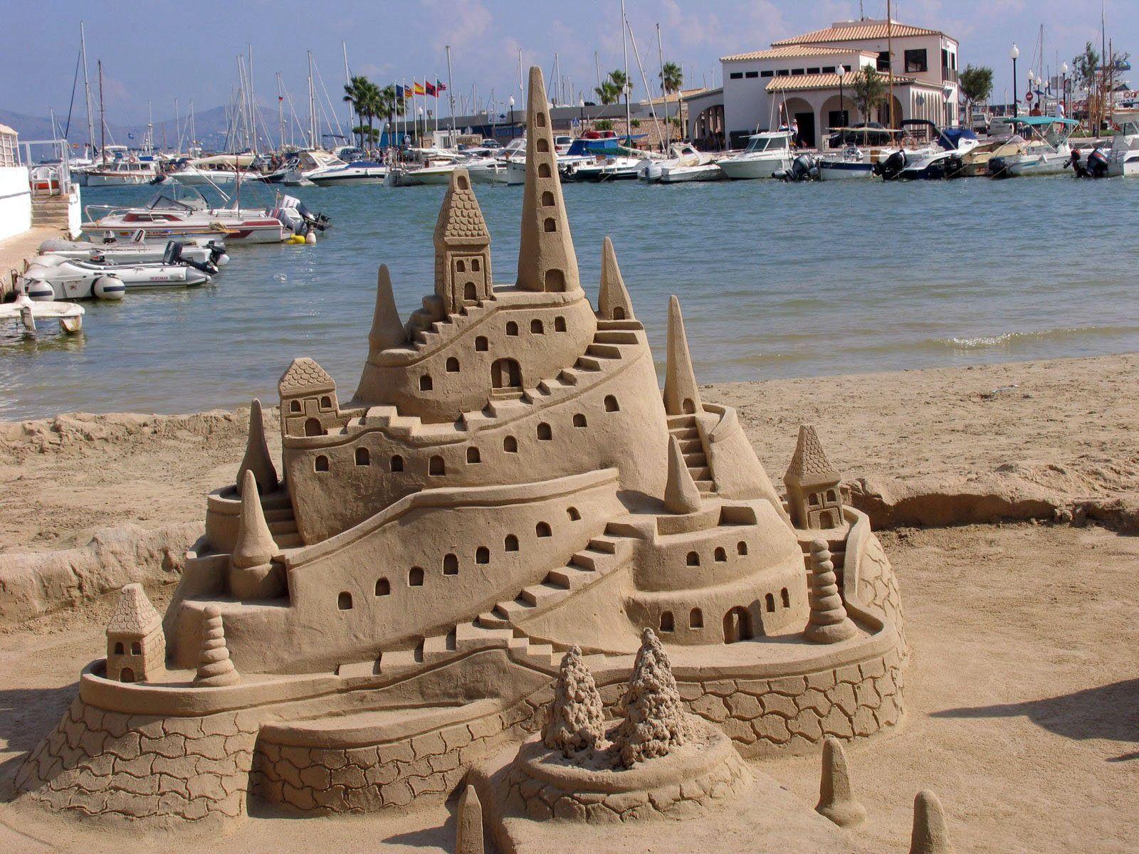 1600x1200 Sand Castle Wallpaper