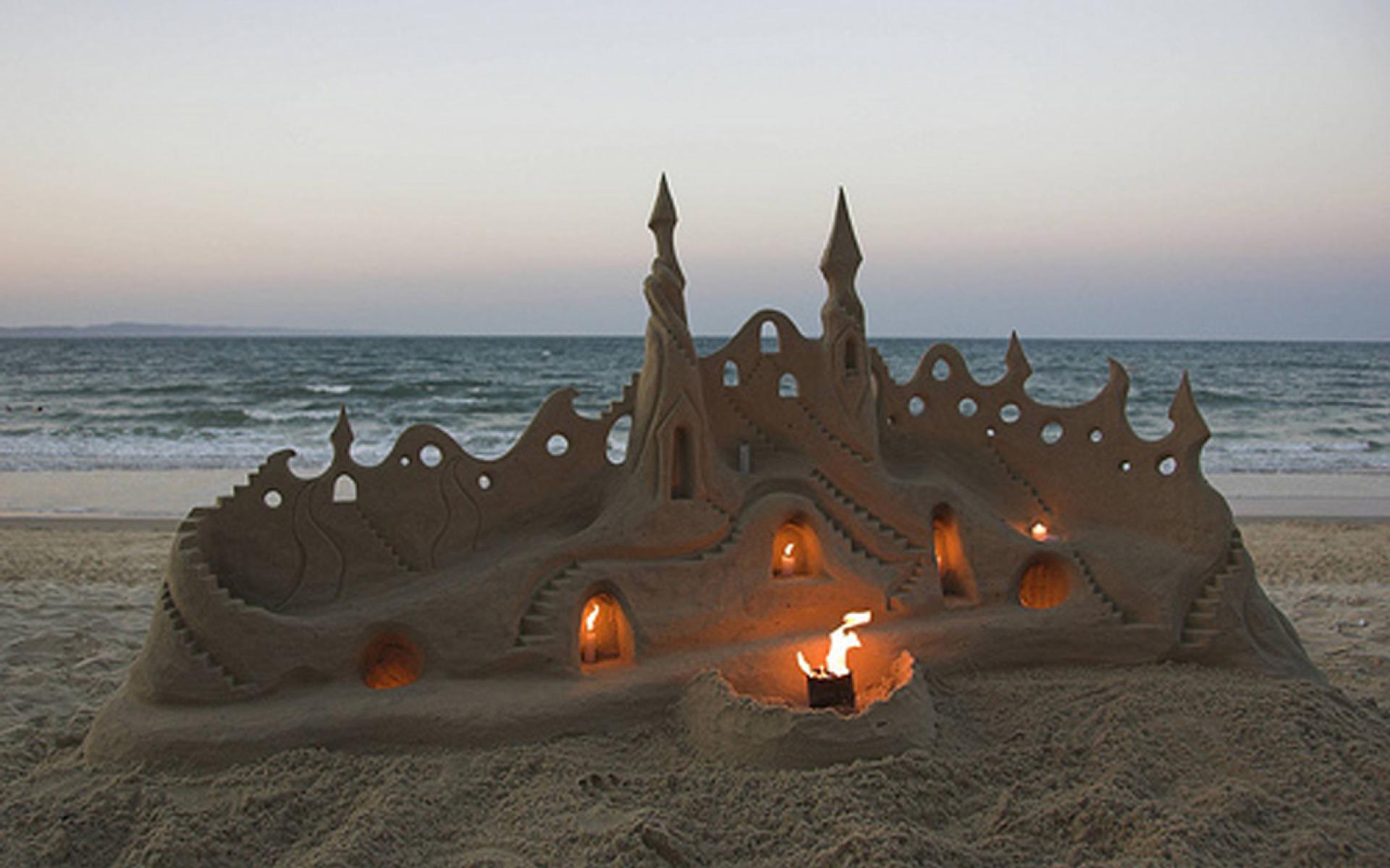1920x1200 Sand Castle Five wallpaper. Sand Castle Five