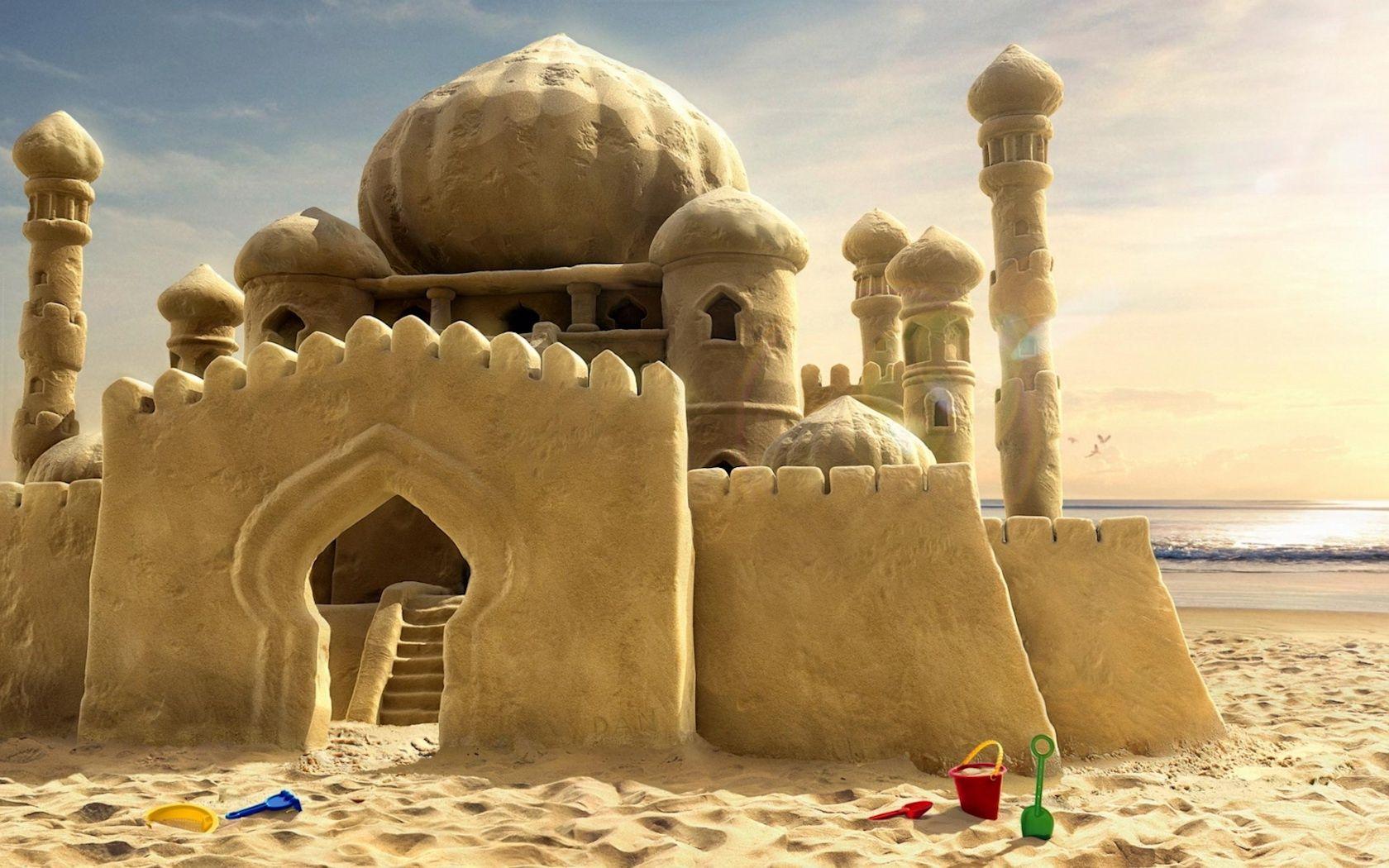 1680x1050 Free download License Note This Sand Castle on the Beach is available only for [1680x1050] for your Desktop, Mobile & Tablet. Explore Sand Castle Wallpaper. Hogwarts Castle Wallpaper, Howl's