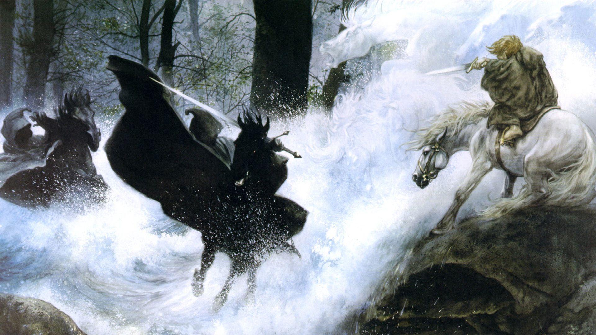 1920x1080 The Lord Of The Rings, Middle earth, Fantasy Art, Nazgûl Wallpaper HD / Desktop and Mobile Background