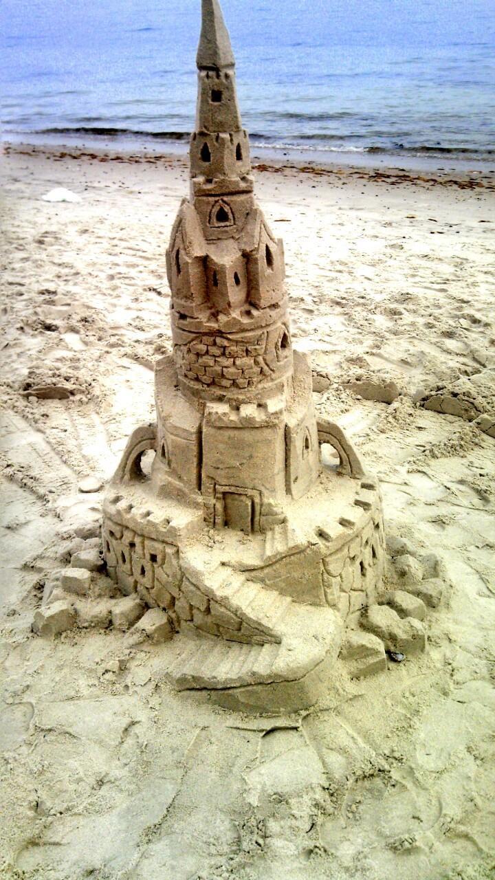 720x1280 Sand Castle Art HD Wallpaper for Android