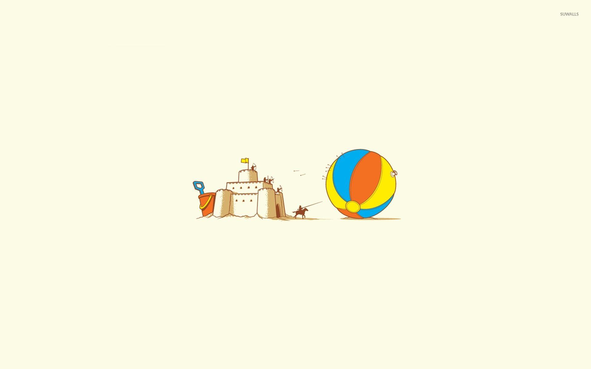 1920x1200 Sand castle knight wallpaper wallpaper